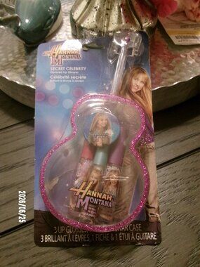 VTG New Disney Hannah Montana Secret Celebrity Cosmetic Flavored Lip Gloss Set 3